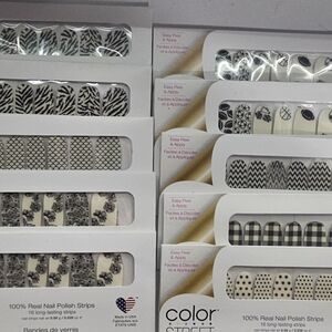 Color Street Black and Clear Overlay Nail Art Collection